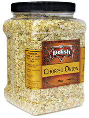 DRIED CHOPPED ONION, 28 OZ | JUMBO CONTAINER