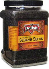 Whole Black Sesame Seeds, 2 LBS Jumbo Reusable Container