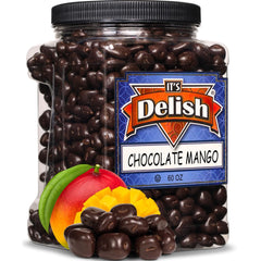Dark Chocolate  Dried Mango Bits   60 OZ Jumbo Container
