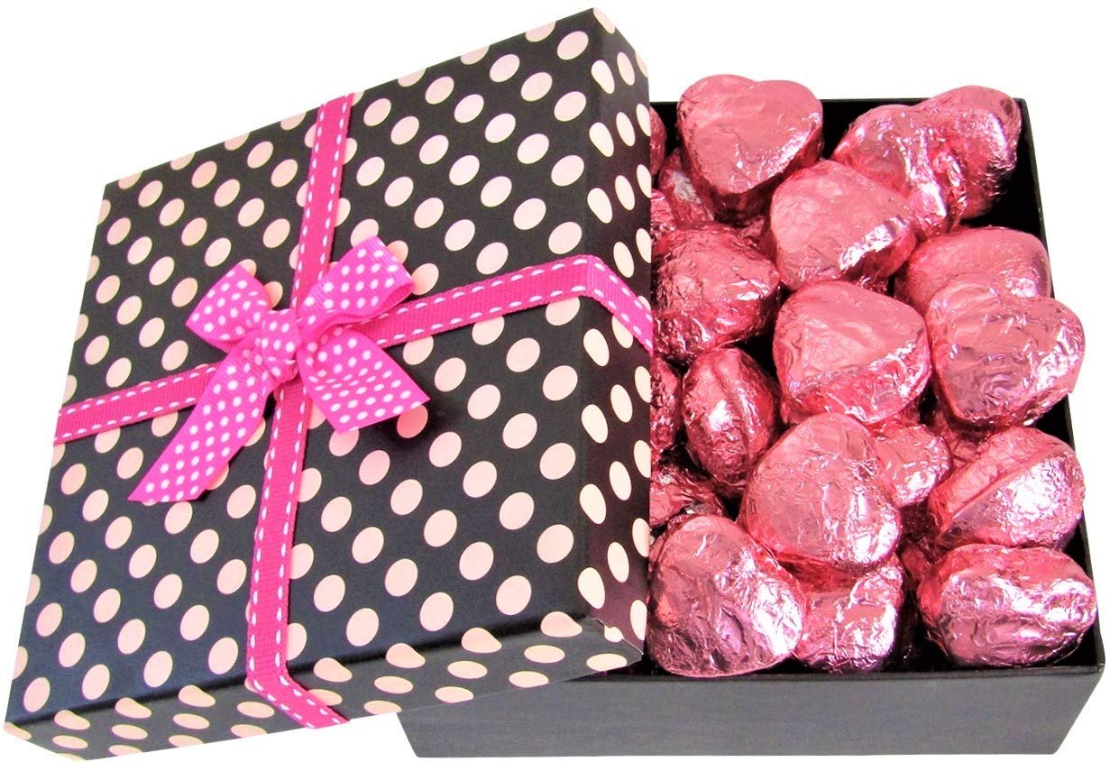 Valentines Chocolate Raspberry Cremes Hearts Pokodot Gift Box – Great Valentines Day Gift