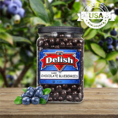 Dark Chocolate  Blueberries, 3 LBS Jumbo Container Jar