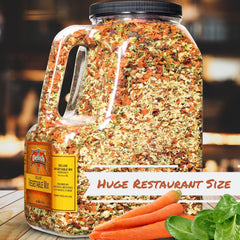 Deluxe Dried Vegetable Soup Mix by Its Delish, 4 LB Restaurant Gallon Size Jug With handle | Premium Blend of Dehydrated Vegetables | Cooking, Camping, Emergency Food Supply - No MSG, Vegan, Kosher