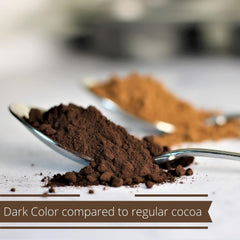 Gourmet Black Cocoa Powder by Its Delish, 25 Oz (1.56 lbs) Jumbo Container | Premium Chocolatier Grade Dutch 12% Fat Dark Cocoa Powder for Baking, Coloring and Flavoring - Vegan, Non-Dairy, Kosher