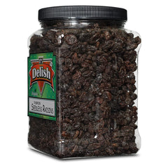 Organic Thompson Seedless Raisins  2.5 LBS Jumbo Container Jar