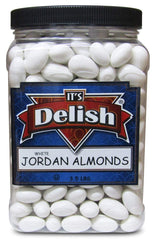 White Jordan Almonds, 3.5 lbs Jumbo Container