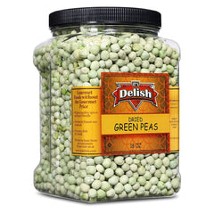 Freeze Dried Peas by It’s Delish, 18 Oz Jumbo Container Jar