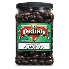 Organic Dark Chocolate  Almonds  3 lbs  Jumbo Container