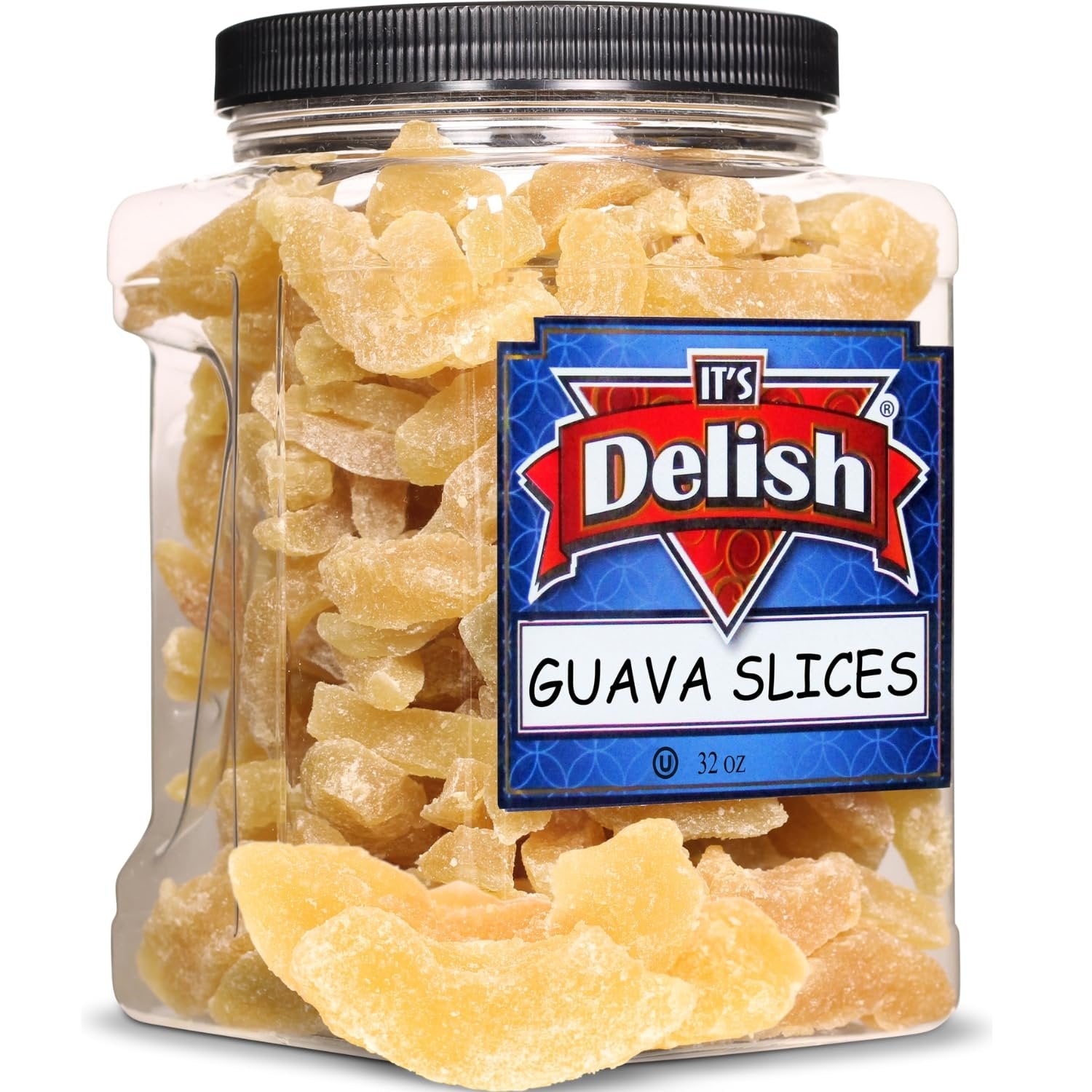 Dried Guava Slices, 2 LBS Jumbo Reusable Container