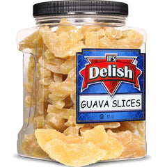 Dried Guava Slices, 2 LBS Jumbo Reusable Container