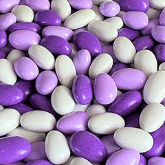 Lavender Purple & White Jordan Almonds Medley, 3.5 LBS Jumbo Jar