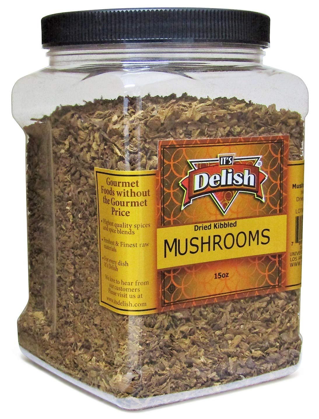 Dried Mushroom  (Boletus Luteus Mushrooms) 15 Oz, Jumbo  Jar