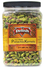 California Raw Shelled Pistachios Kernels, 2.5 LBS | JUMBO Jar