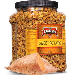 Gourmet Dehydrated Sweet Potato Dices  24 Oz Jumbo Container