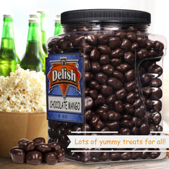 Dark Chocolate  Dried Mango Bits   60 OZ Jumbo Container