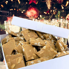Gourmet Peanut Brittle 16 OZ White Gift Box | Handmade Old-Fashioned Style