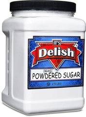 Organic Powdered Sugar, 2.5 Lbs (40 Oz) Jumbo jar