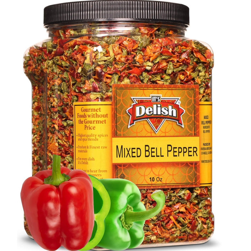The Spice Lab Red or Green Bell Pepper Flakes- Sweet Dehydrated Bell P