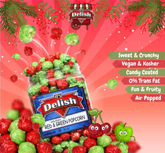 Holiday Red & Green Popcorn, 16 Oz Jumbo Container