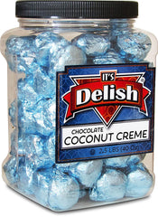 Chocolate Coconut Cremes  – 40 OZ (2.5 LBS) Jumbo Container