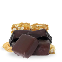 Gourmet Dark Chocolate Covered Peanut Brittle Gift Box , 16 Oz