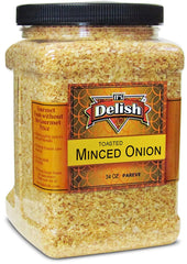 Toasted Dried Minced Onion, 2.1 lbs (34 Oz) Jumbo Container Jar