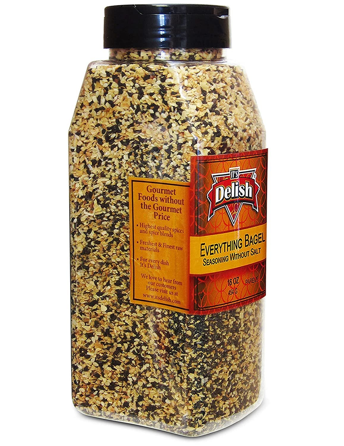 Everything Bagel Seasoning Blend by It's Delish, 40 oz (2.5 lbs) Jumbo Container