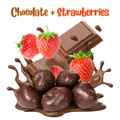 Milk Chocolate   Dried Strawberries  55 0z  Container