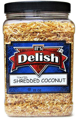 Toasted Sweetened Coconut Fancy Shred Flakes –22 OZ | Jumbo Jar