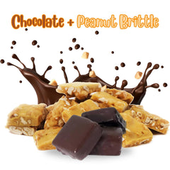 Gourmet Dark Chocolate Covered Peanut Brittle
