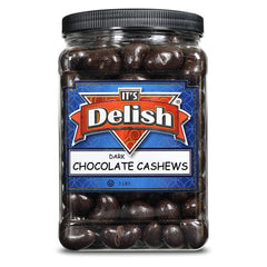 Dark Chocolate Covered Cashews 3 LBS Jumbo Container