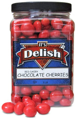 Red Chocolate Covered Cherries, 3 lbs | Jumbo Jar