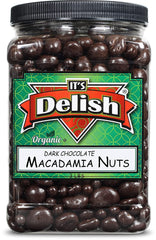 Organic Dark Chocolate  Macadamia Nuts 3 lbs Jar
