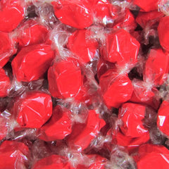 Cherry Red Taffy Chews  18 Oz Jumbo Container